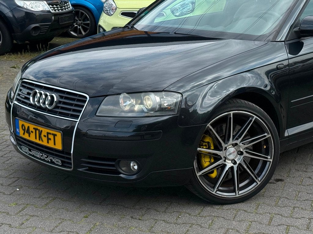 Audi A3 3.2 quattro Ambition DAKJE/LEDER/ABT/STLVRM/NAVI/XEN, Auto's, Audi, Automaat, Gebruikt, Zwart, 3189 cc