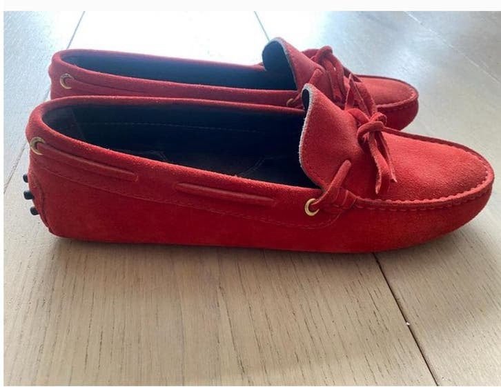 Aurelien 39 nieuwstaat loafers mocassins, Ophalen of Verzenden, Zo goed als nieuw, Espadrilles of Moccasins, Rood