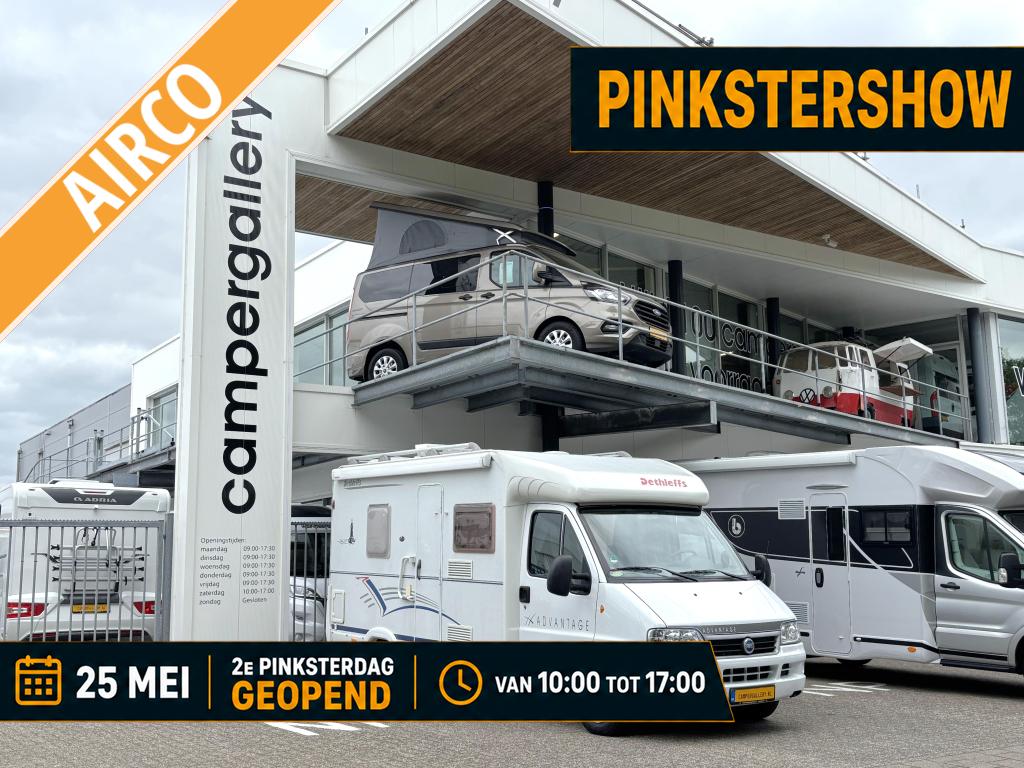 Dethleffs T 5841 Globetrotter 2.8 JTD FRANSBED MOTOR AIRCO, Caravans en Kamperen, Campers, Fiat, Treinzit, Bedrijf, Half-integraal