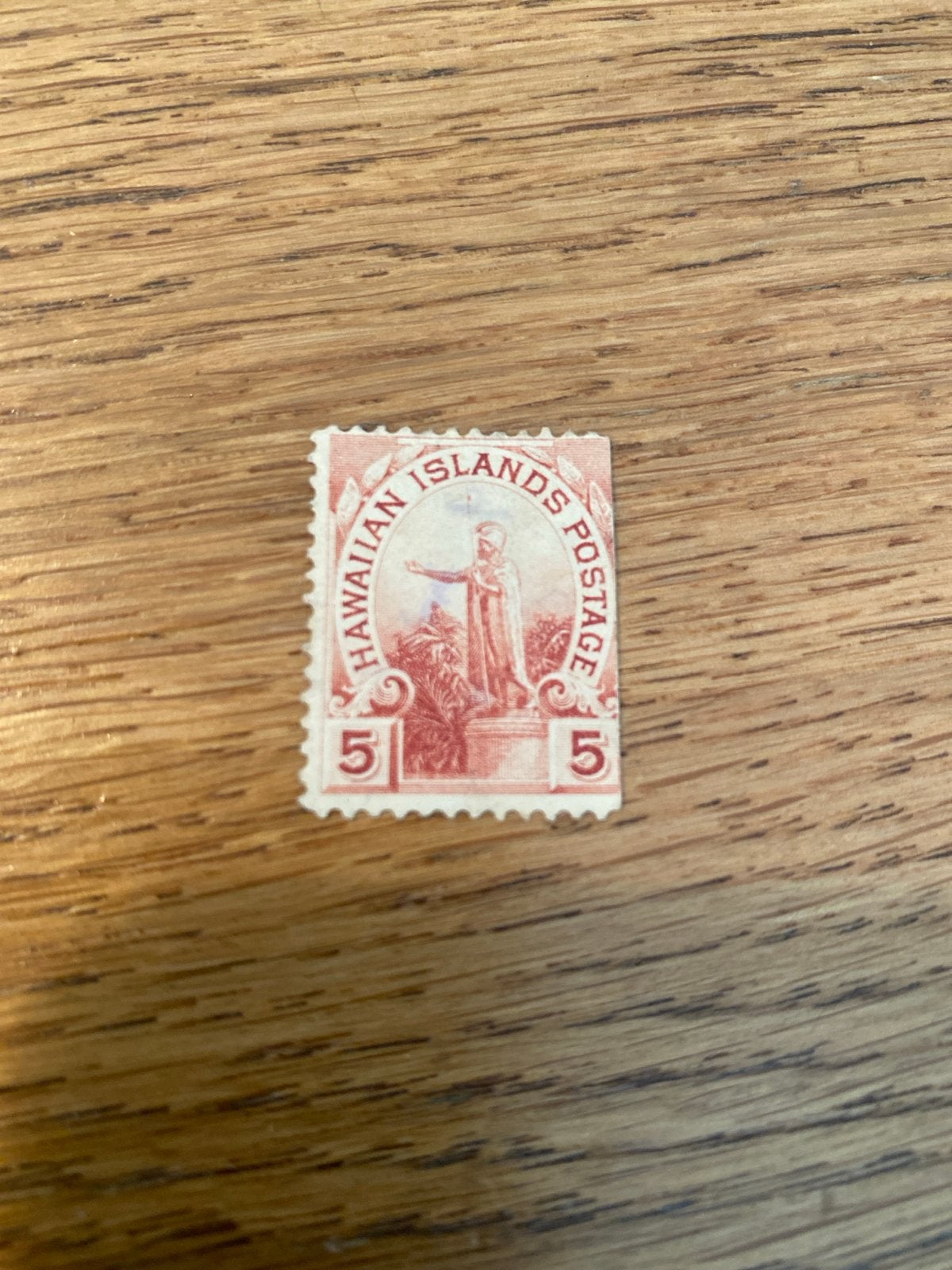 Zeldzame Hawaiiaanse postzegel 5 cent, Postzegels en Munten, Postzegels | Amerika, Ophalen of Verzenden, Gestempeld, Noord-Amerika