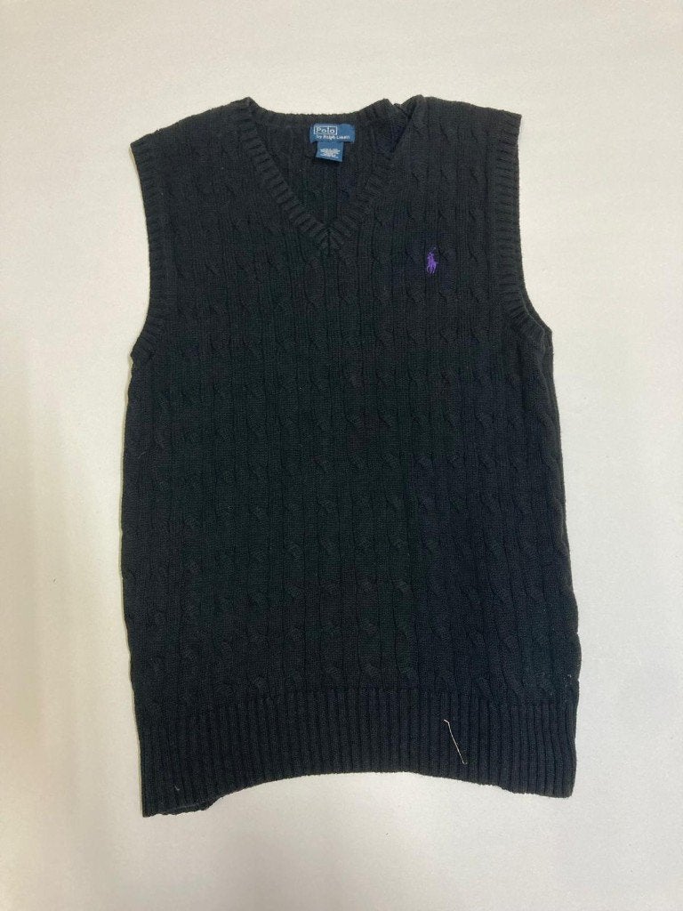 Ralph Lauren Cable Spencer -M -Black -Purple Pony - Oldmoney, Maat 48/50 (M), Zwart, Ralph Lauren, Ophalen of Verzenden