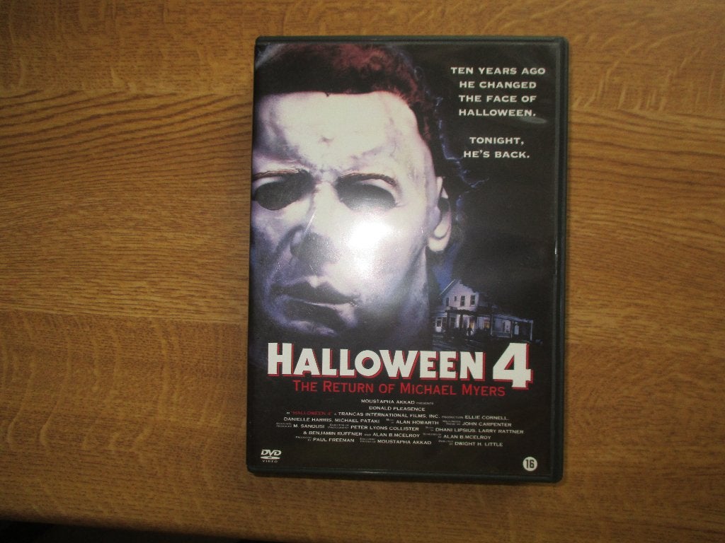 halloween 4 (1), Cd's en Dvd's, Dvd's | Horror, Alle leeftijden, Verzenden, Zo goed als nieuw, Overige genres