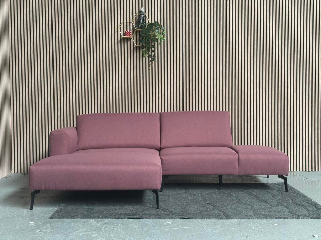 GRATIS LEVERING Loungebank Paars 240x170 NIEUW, Hoekbank, Ophalen of Verzenden, Zo goed als nieuw, 200 tot 250 cm