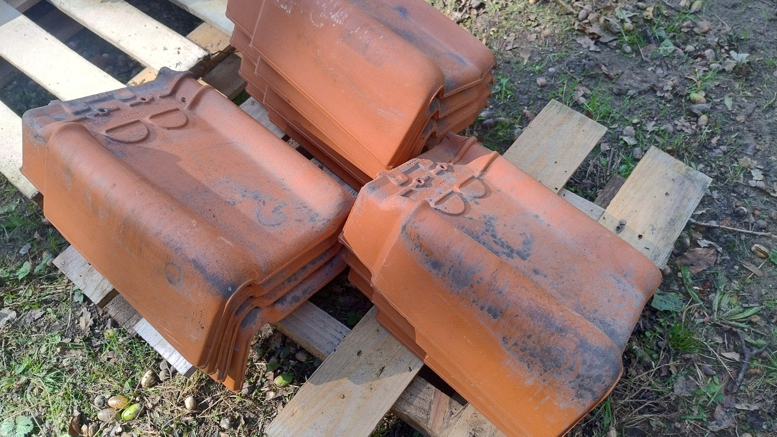 Gevelpan links Koramic Tuile du Nord 44 Oud Latem Rood, Ophalen, Steen of Klei, Nieuw, Minder dan 5 m²