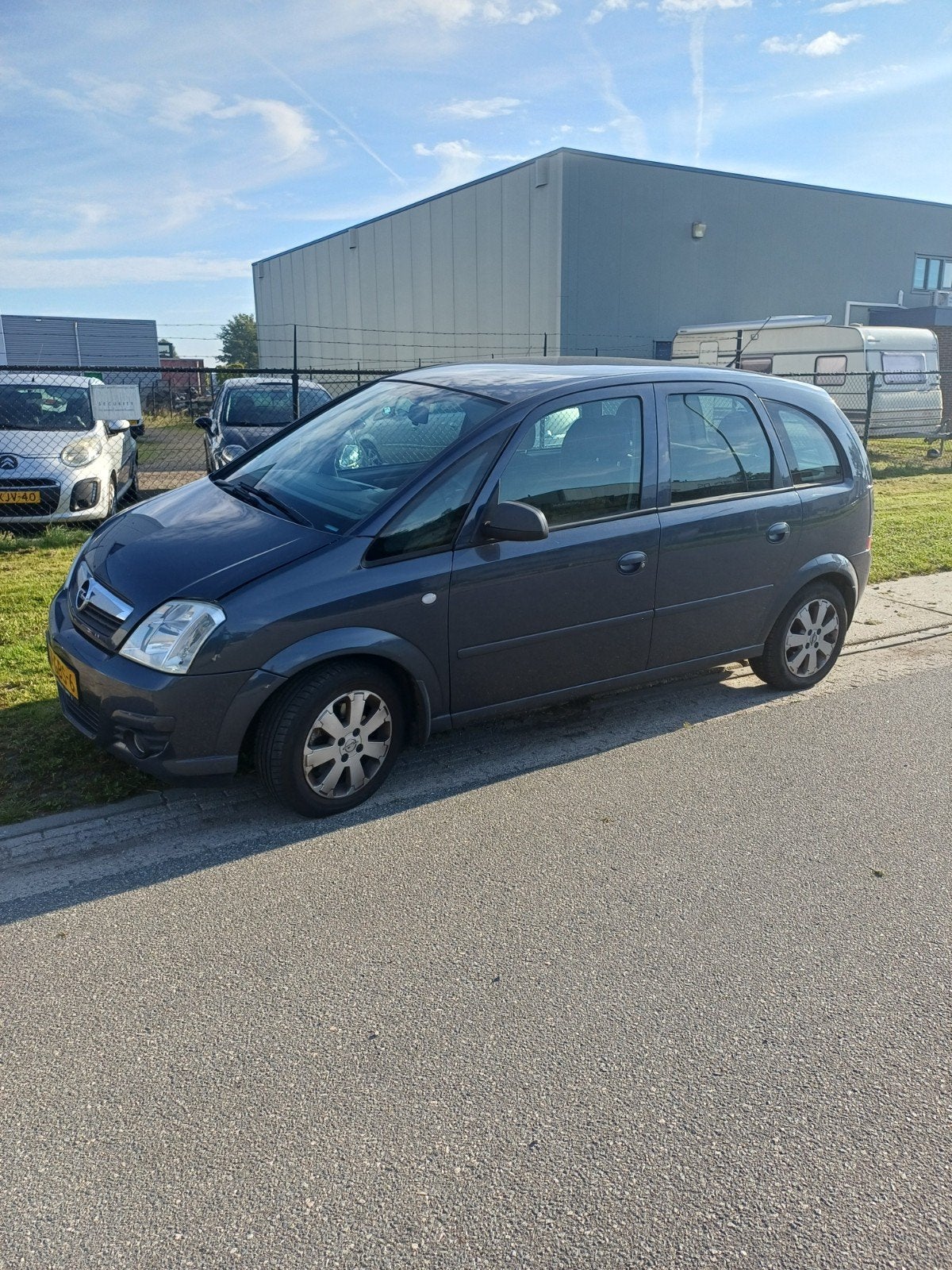 Opel Meriva 1.6 16V 77KW 2008 Grijs, Auto's, Voorwielaandrijving, 15 km/l, Zwart, 4 cilinders