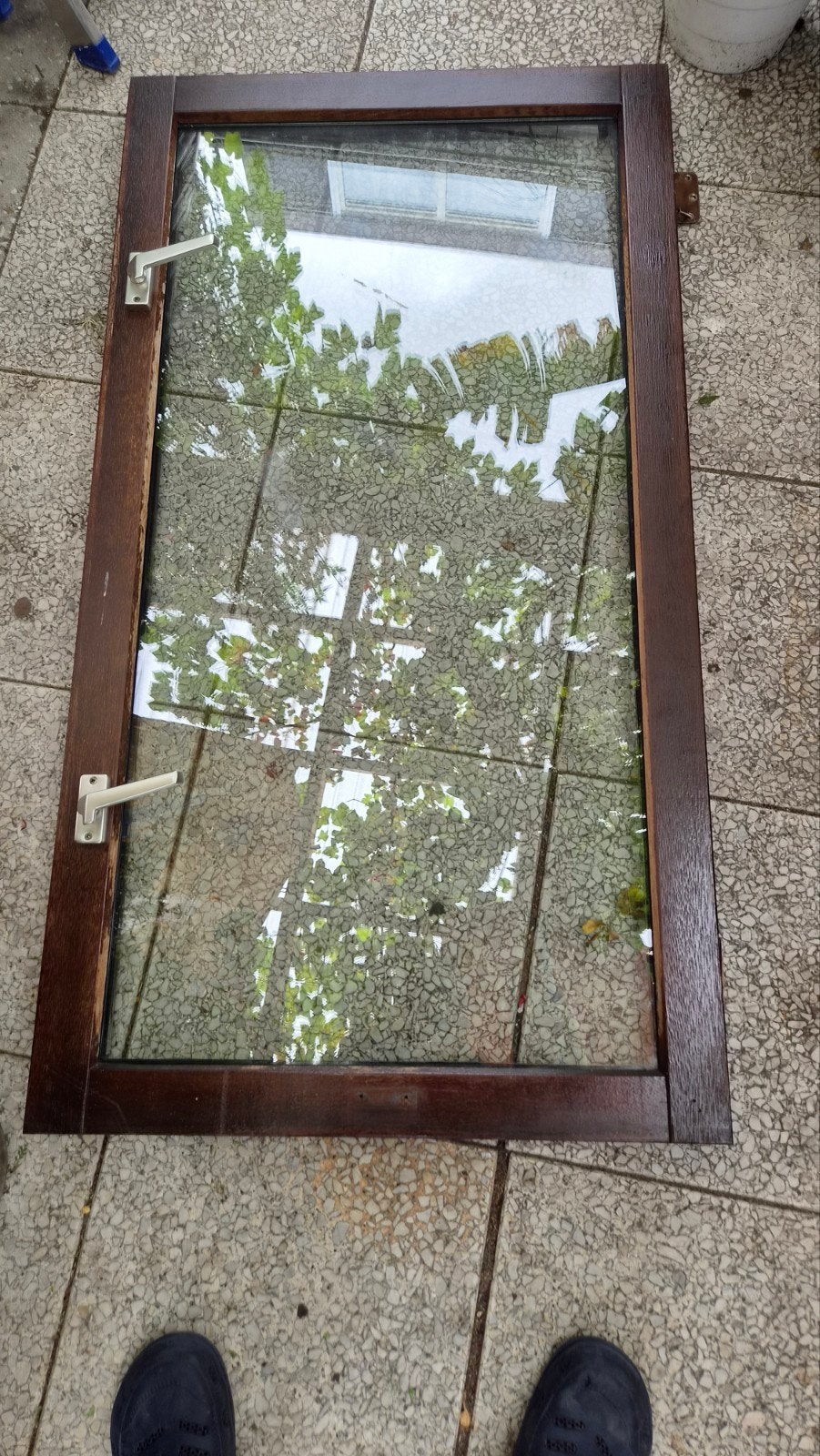 Gebruikt Gevelraam met enkelglas, Doe-het-zelf en Verbouw, Glas en Ramen, Ophalen, Gebruikt, Minder dan 80 cm, Gevelraam of Ruit