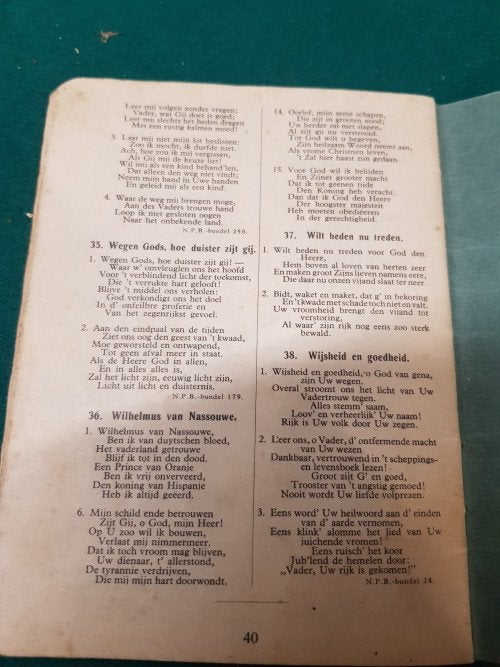 boekje psalmen, gezangen en liederen, Ophalen of Verzenden