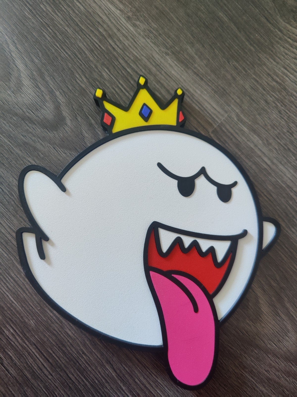 King Boo Wanddecoratie - Leuk voor Kinder- of Gamekamer, Nieuw, Ophalen of Verzenden, Wit, Wanddecoratie