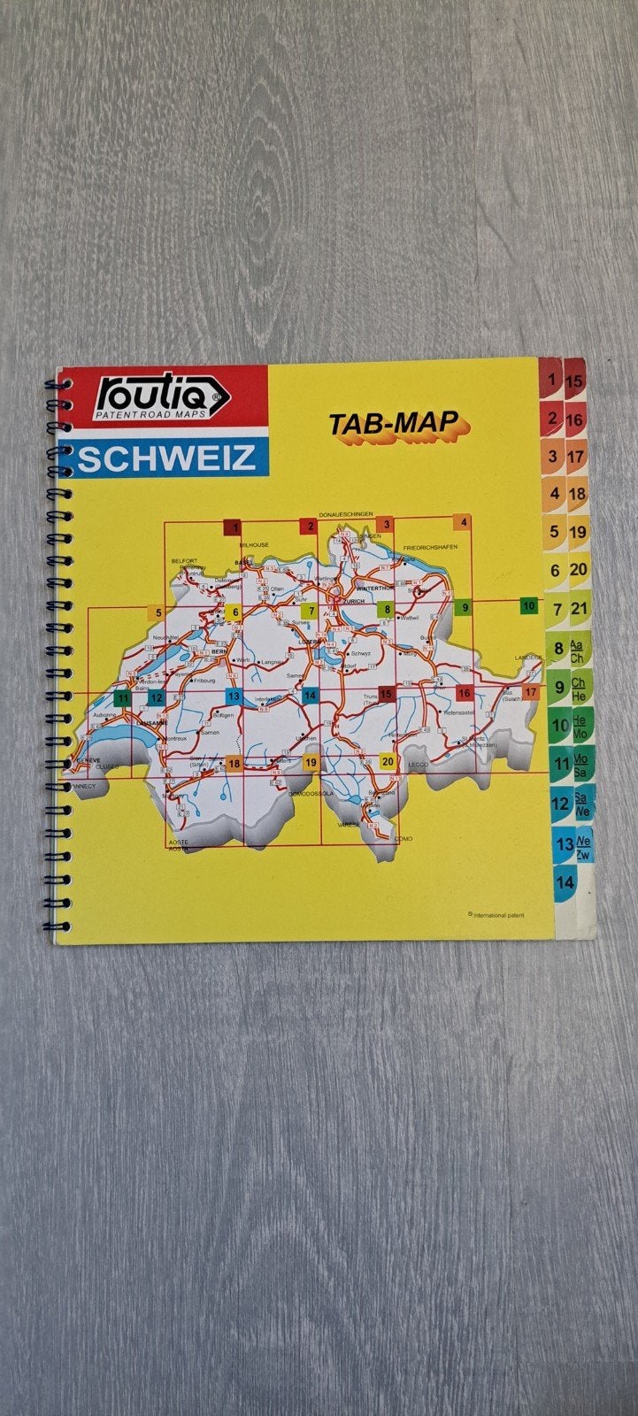 Foulia Tab-Map Zwitserland wegenkaart, 2000 tot heden, Europa Overig, Ophalen of Verzenden, Landkaart