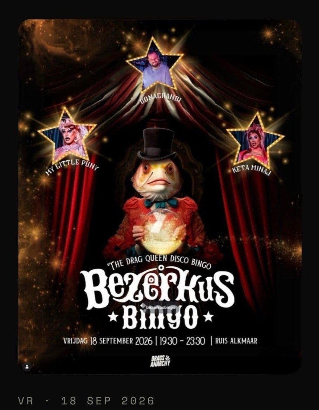 4 tickets voor Bezerkes Bingo, Tickets en Kaartjes, Drie personen of meer