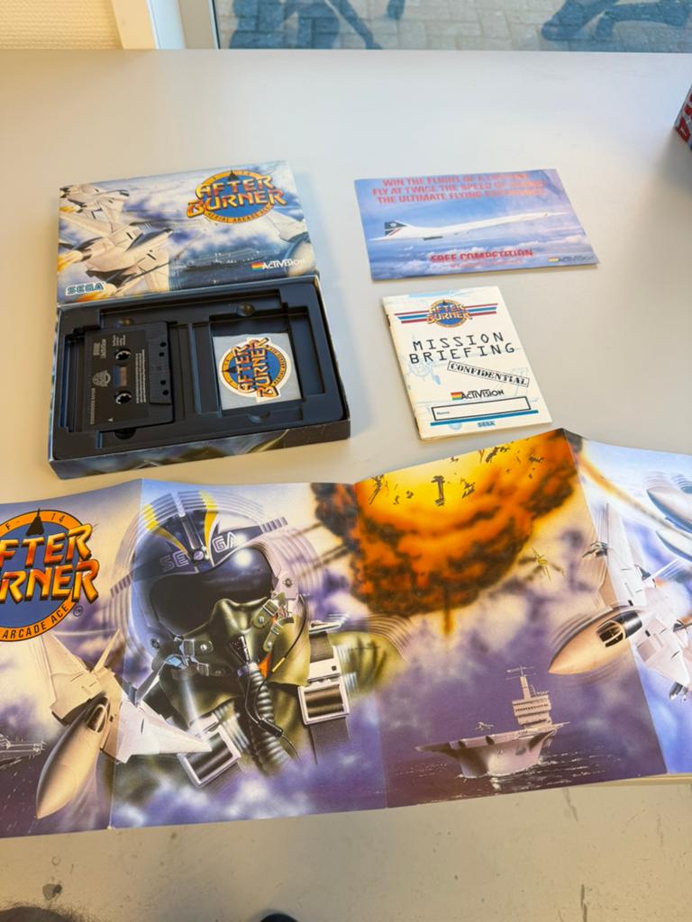 After Burner C64/128 Big Box CIB Activision Sega compleet, Computers en Software, Vintage Computers, Ophalen of Verzenden, H, H
