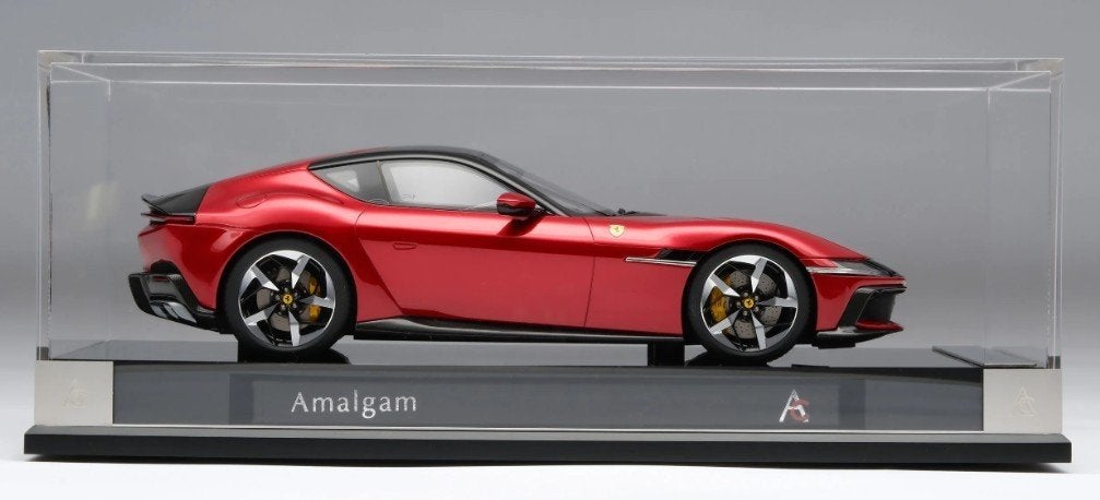 Ferrari 12 Cilindri Rosso Imola 1:18 van Amalgam, Ophalen of Verzenden, Nieuw, Auto, Overige merken