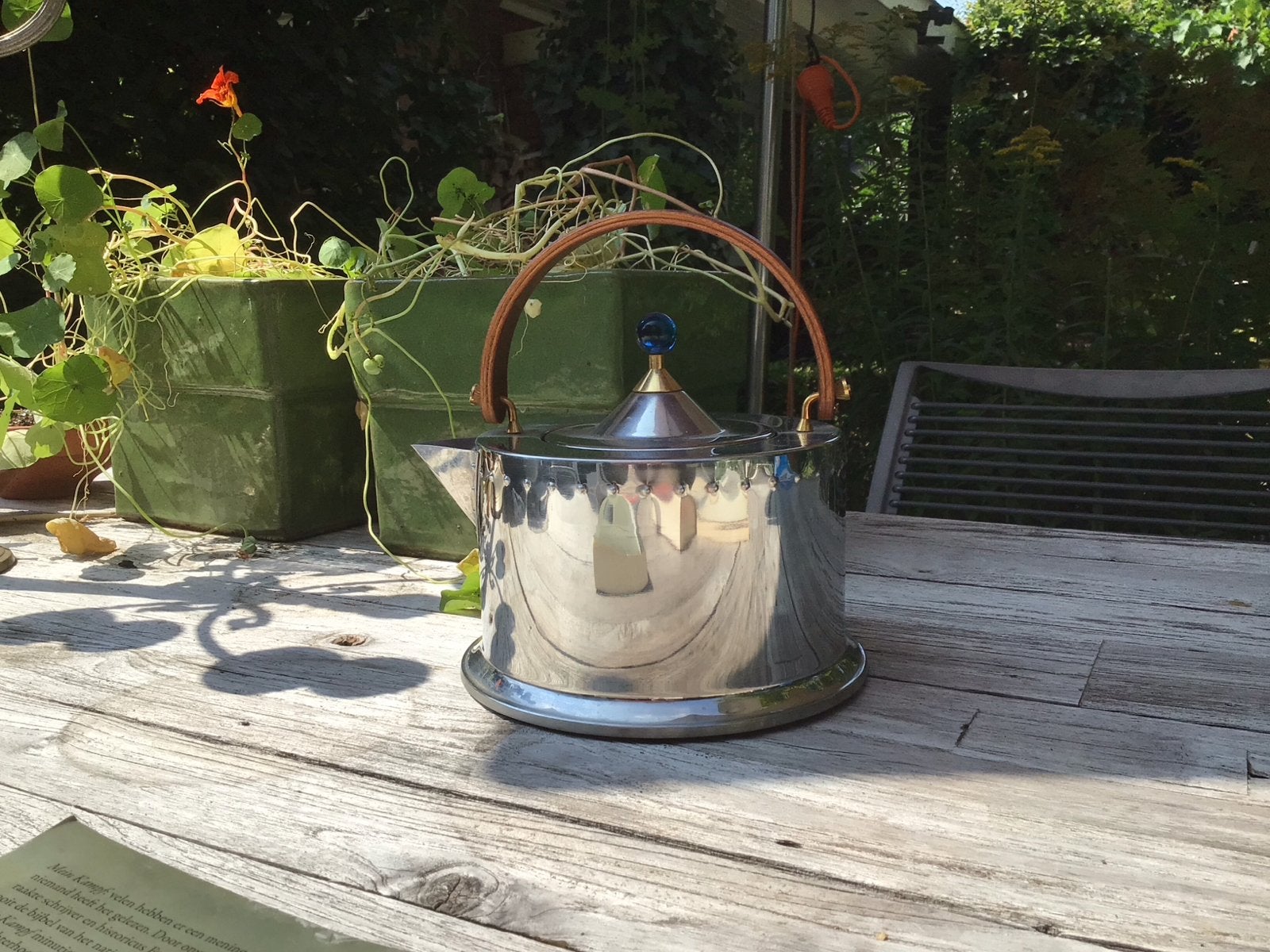 Bodum theepot/fluitketel, roestvrij staal Ottoni, Theepot/fluitketel, Gebruikt, Zilver, Bodum