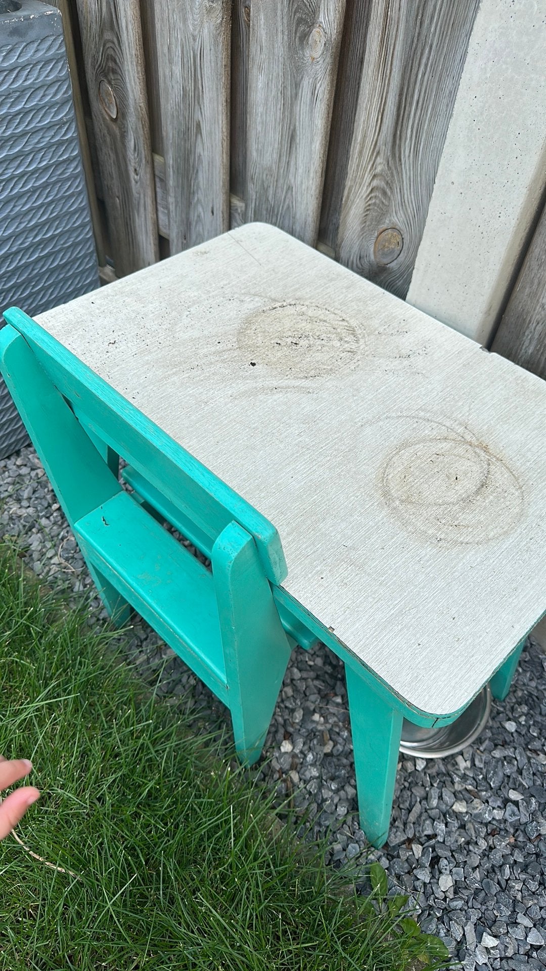 Tafel en stoeltje - gratis ophalen, Ophalen, Gebruikt