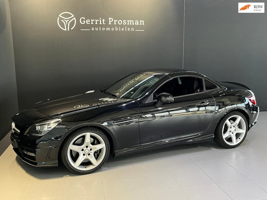 Mercedes-Benz SLK-klasse 350 V6 Prestige Plus | AMG Sport Ed, Auto's, Automaat, Achterwielaandrijving, Zwart, Cabriolet