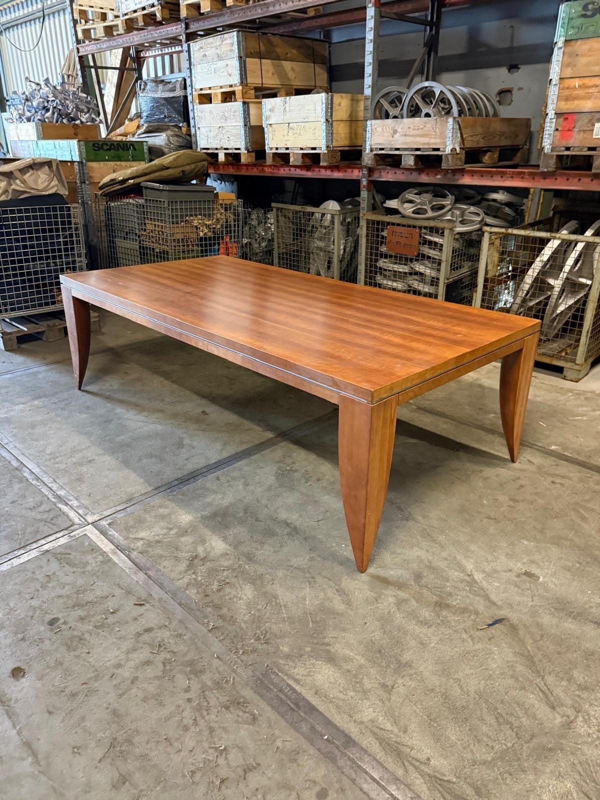 Kersenhouten Jan de Bouvrie eettafel afm. 240x120cm, Huis en Inrichting, Tafels | Eettafels, Ophalen, Gebruikt, 200 cm of meer