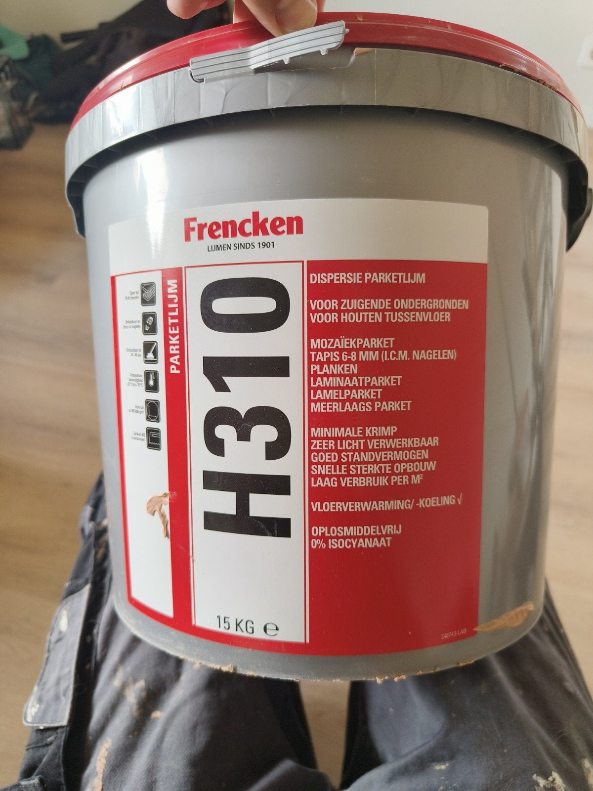Frencken H310 Parketlijm - 5 liter over, gratis af te halen, Ophalen