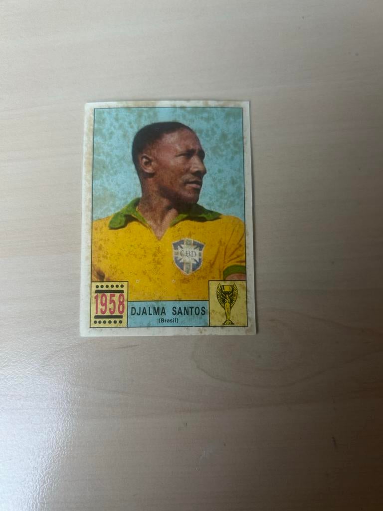 Djalma Santos Plaatje Mexico 70 WK 1958 Brazilie, Ophalen of Verzenden, Gebruikt, Plaatje