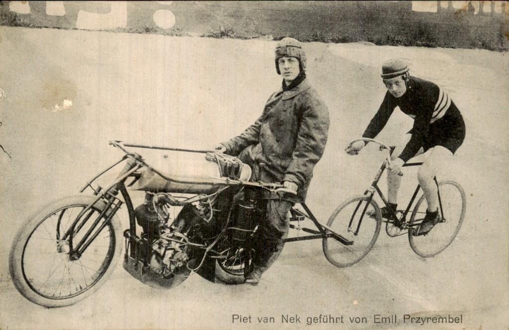 Piet van Nek - Emil Przyrembel - Keirin, Ophalen of Verzenden, Voor 1920, Ongelopen, Zuid-Holland