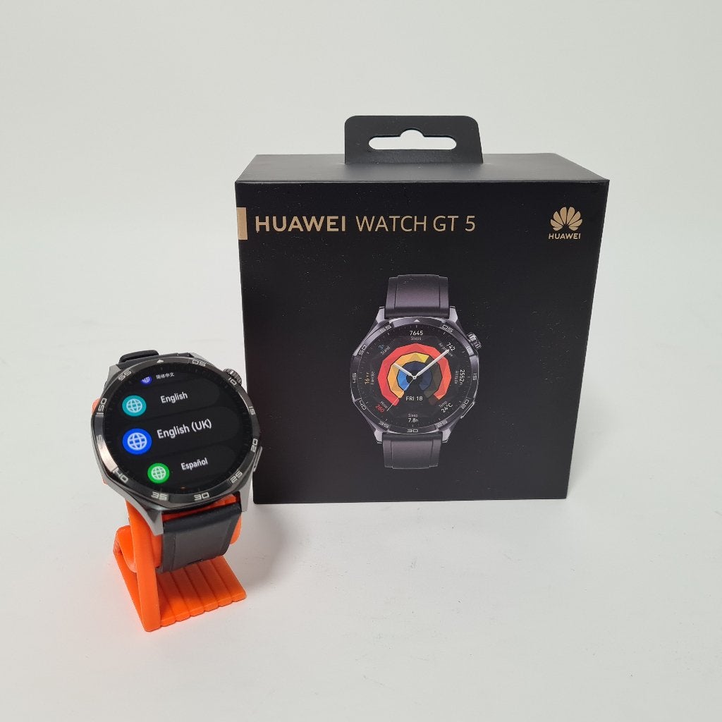 Huawei Watch GT5 46mm, Gebruikt, Zwart, Ophalen of Verzenden, Huawei