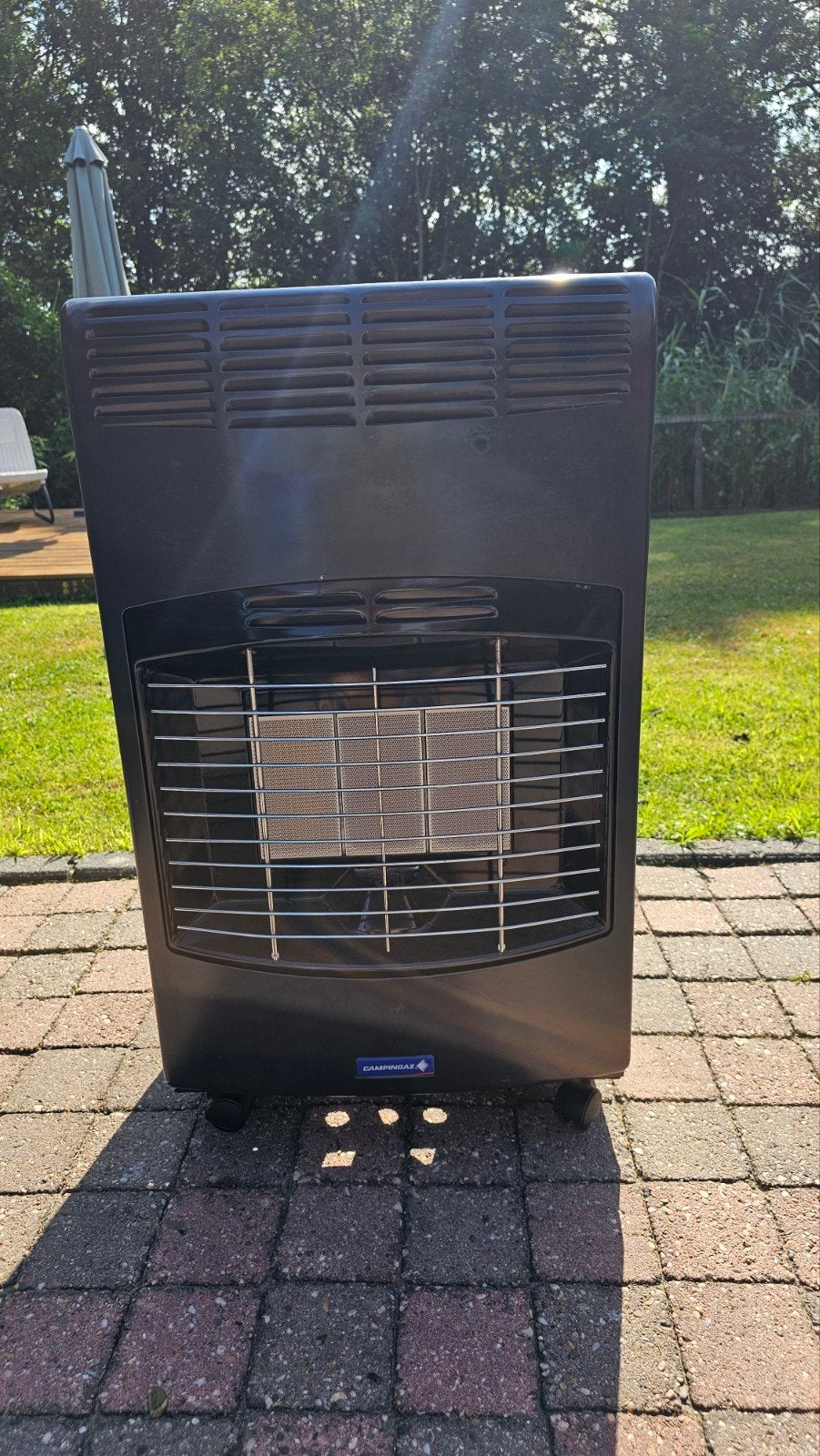 Campingaz IR 5000 Turbo gaskachel - Zwart, Huis en Inrichting, Kachels, Ophalen, Gebruikt, Gas, Vrijstaand