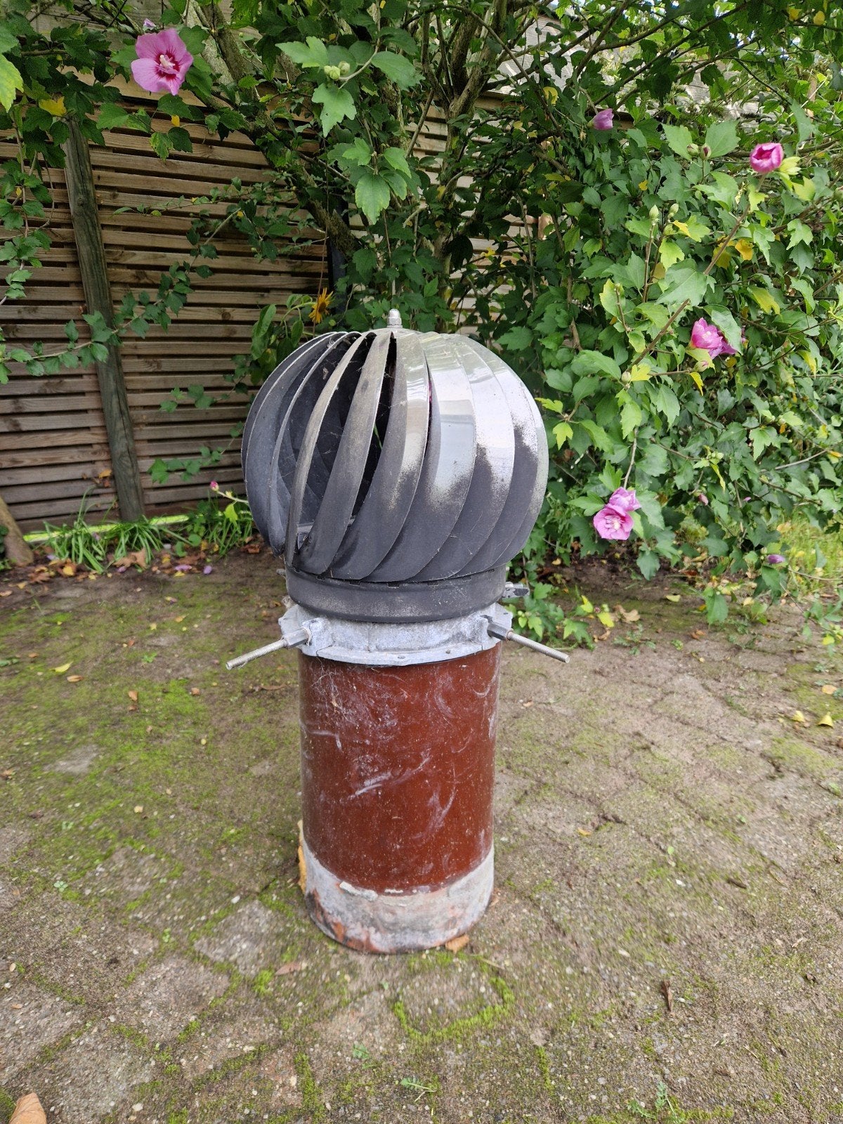 RVS Schoorsteen spinner met insteekpijp, Ophalen, Ventilator