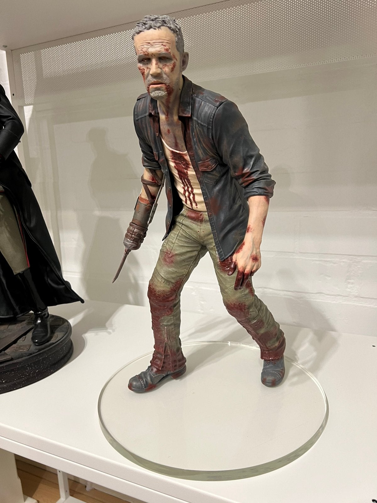 Sideshow Walking dead zombie statue, Ophalen of Verzenden, Zo goed als nieuw, Beeldje, Replica of Model