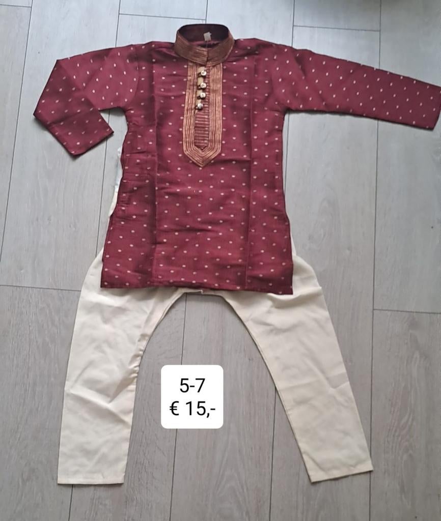 Traditionele Indiase kleding set voor jongens, Kinderen en Baby's, Ophalen of Verzenden, Zo goed als nieuw, Onbekend, Jongen