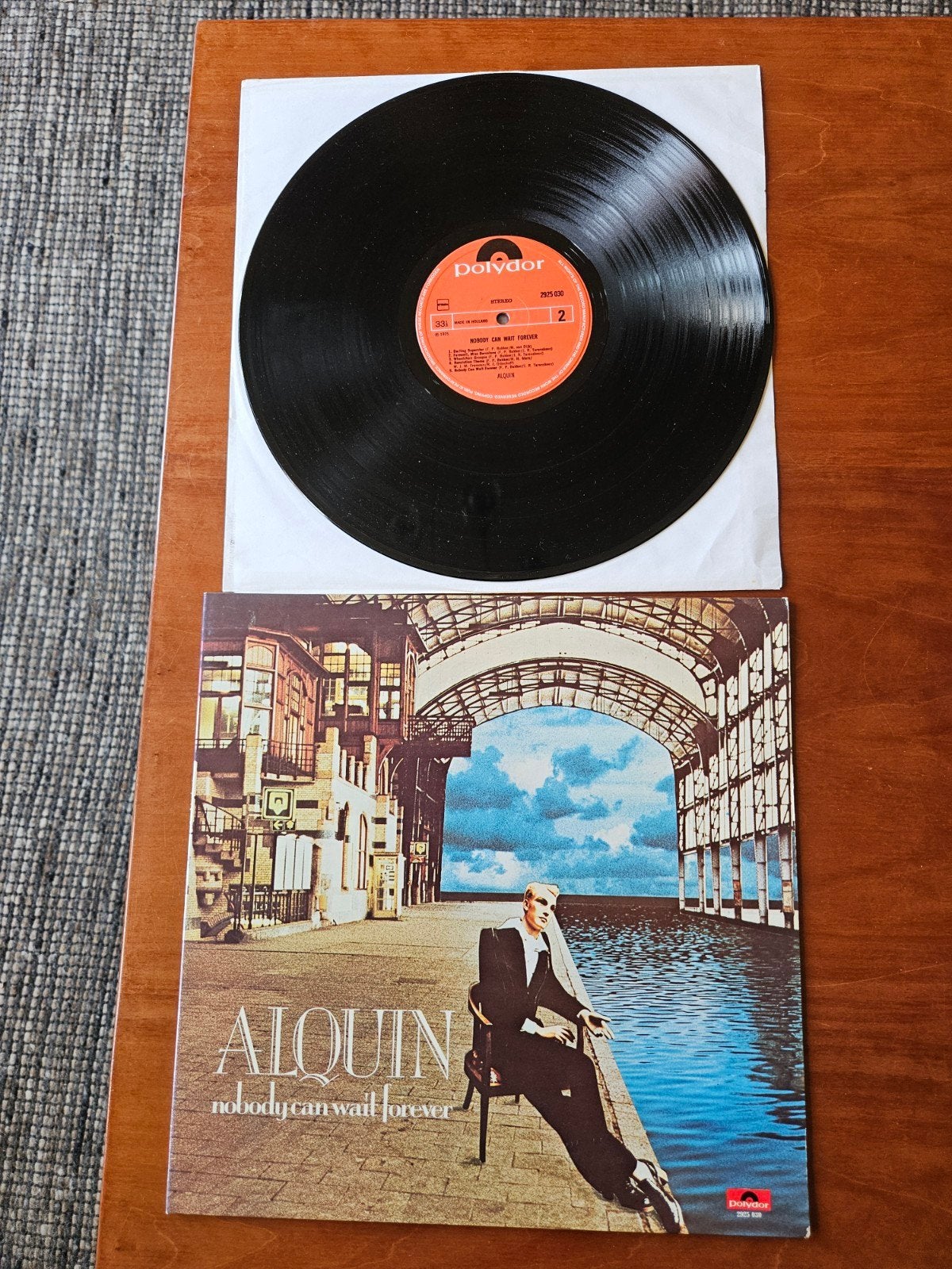 Alquin - Nobody can wait forever Lp, LP, Ophalen of Verzenden, Zo goed als nieuw, 12 inch