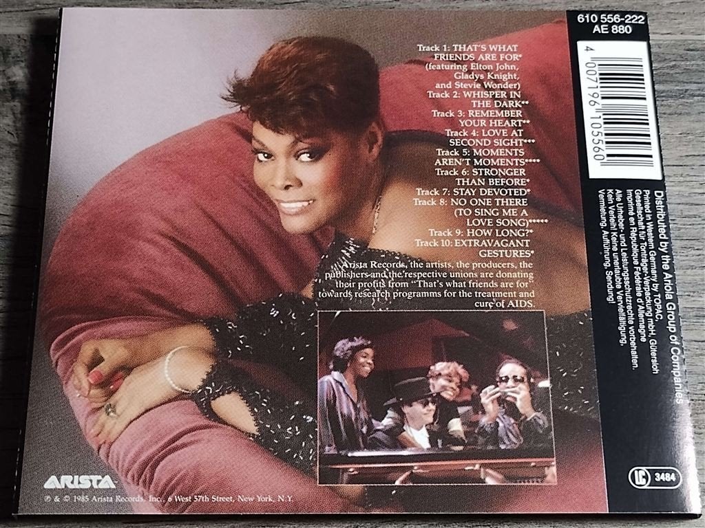 Dionne Warwick ‎– Friends, Ophalen of Verzenden, Zo goed als nieuw, Soul