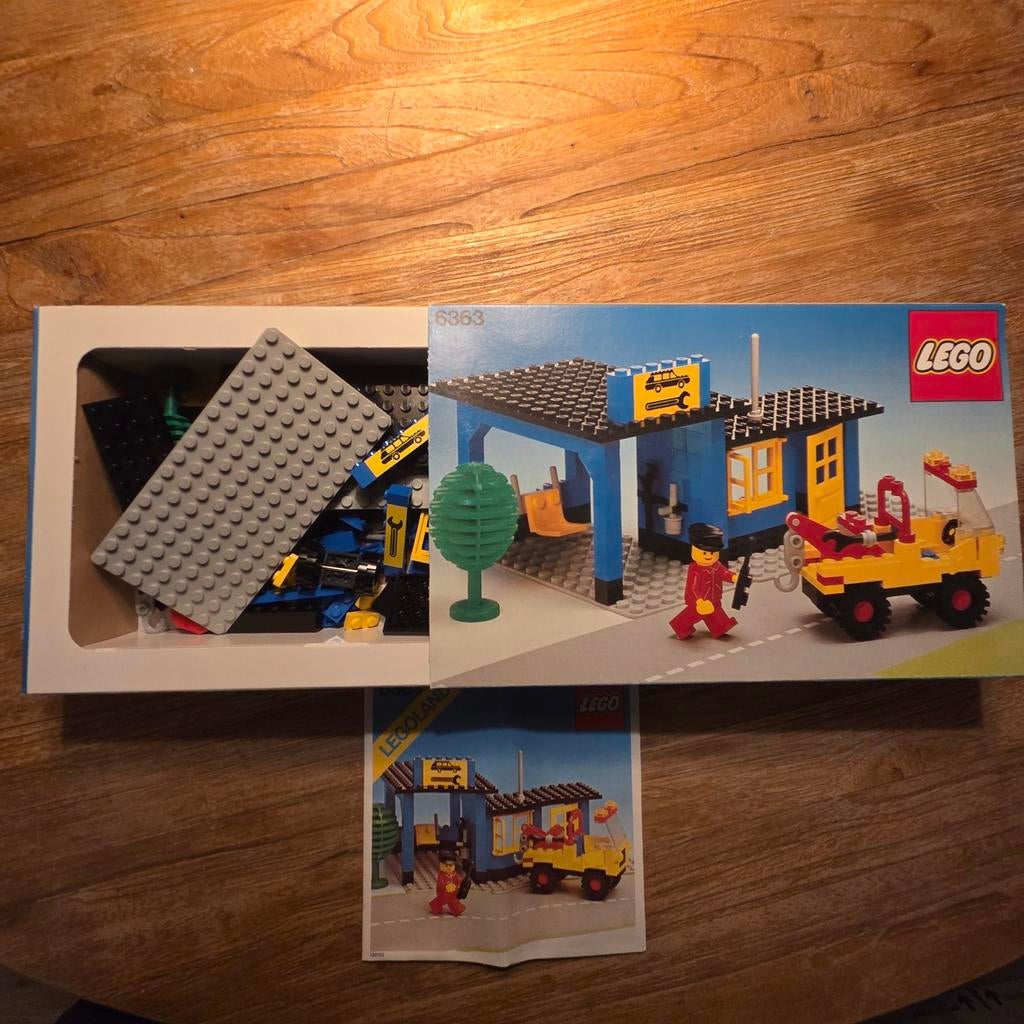 Lego 6363 Garage uit 1980 - Vintage Legoland Set, Compleet, Gebruikt, Lego, Ophalen of Verzenden