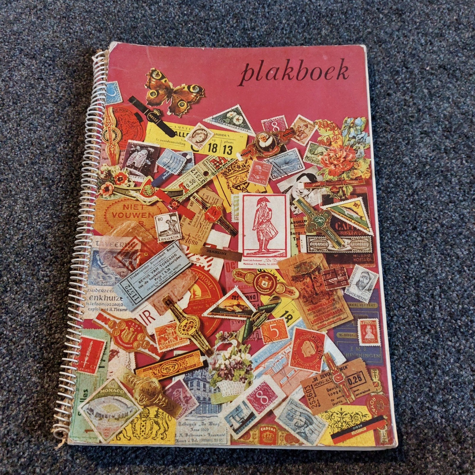 Vintage Plakboek met Sigarenbandjes - Unieke Collectie, Verzamelen, Overige Verzamelen, Ophalen of Verzenden, Gebruikt
