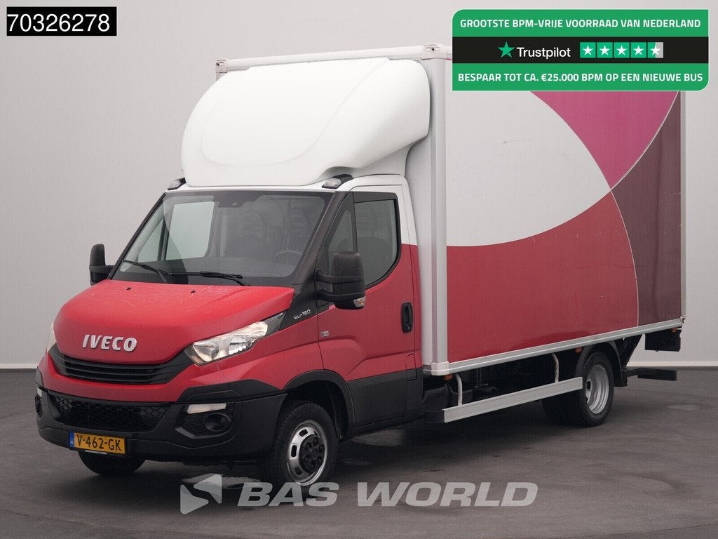 Iveco Daily 40C15 3.0L 1000KG XL Laadklep Dubbellucht 150PK, Stof, Gebruikt, Euro 6, Wit