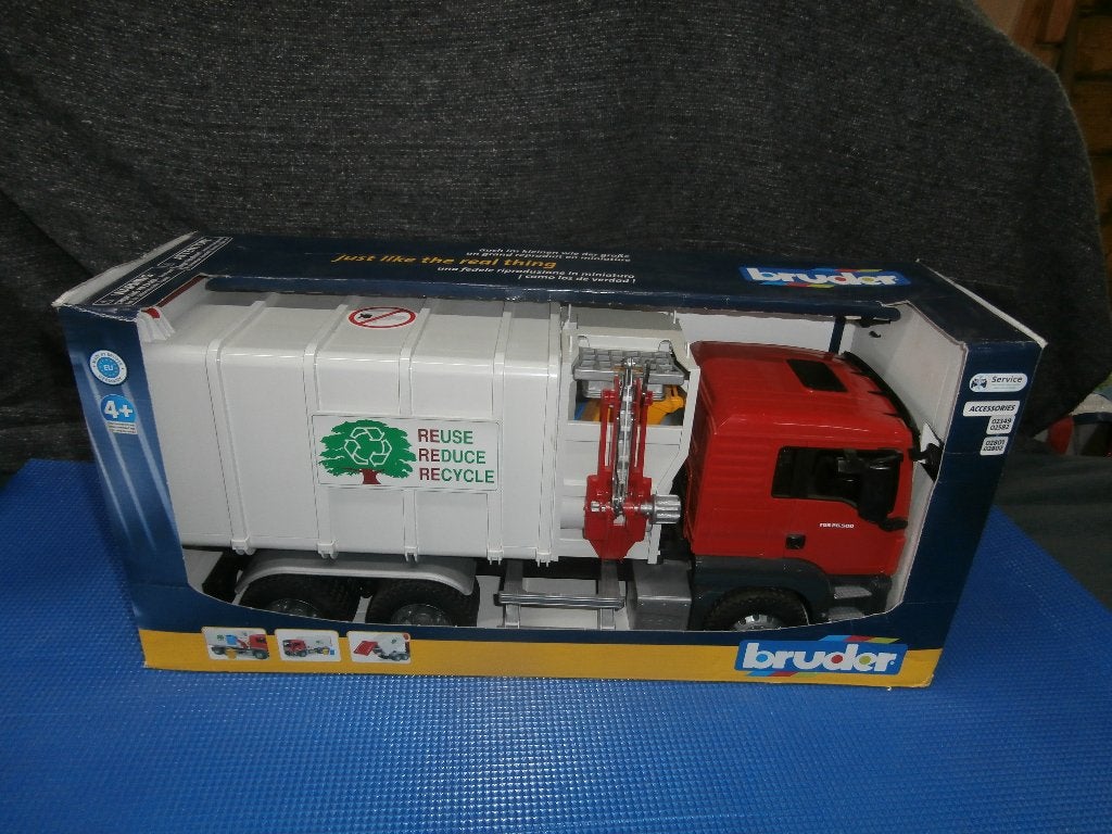 Bruder MAN TGS vuilniswagen met zijlader nieuw in doos, Ophalen, Nieuw