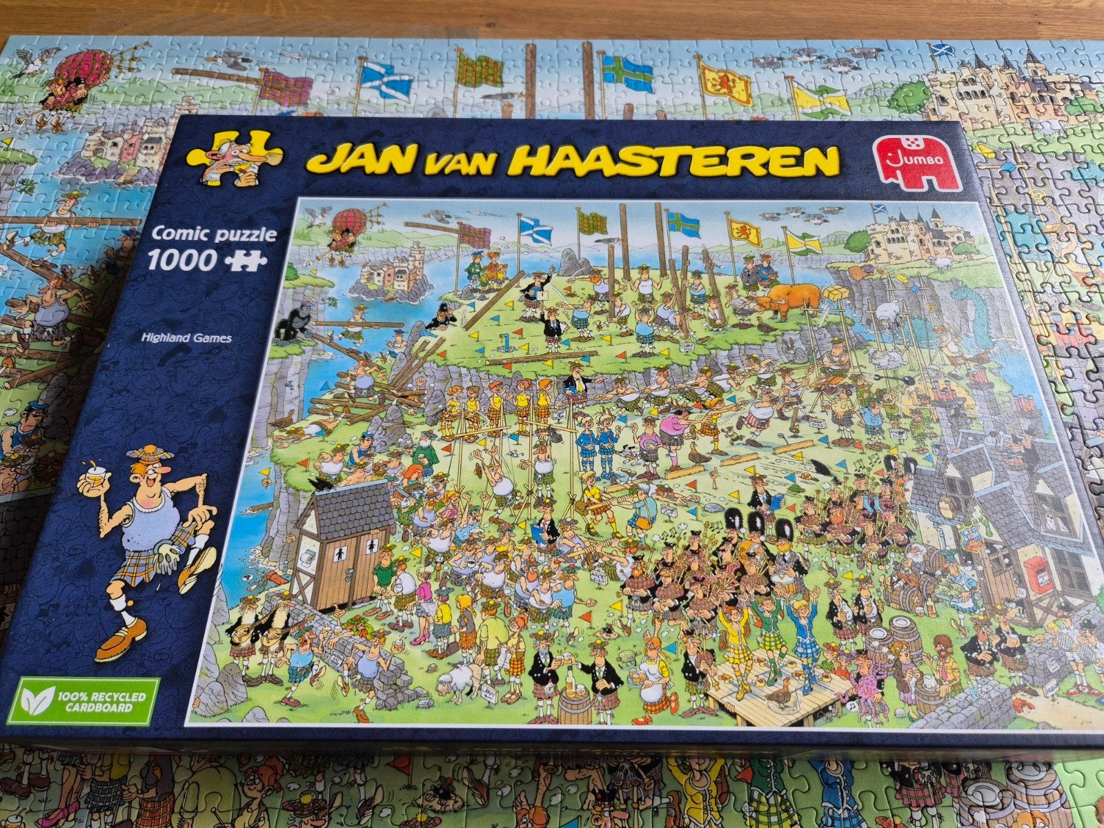 Jan van Haasteren Highland Games, Ophalen of Verzenden, 500 t/m 1500 stukjes, Zo goed als nieuw, Legpuzzel
