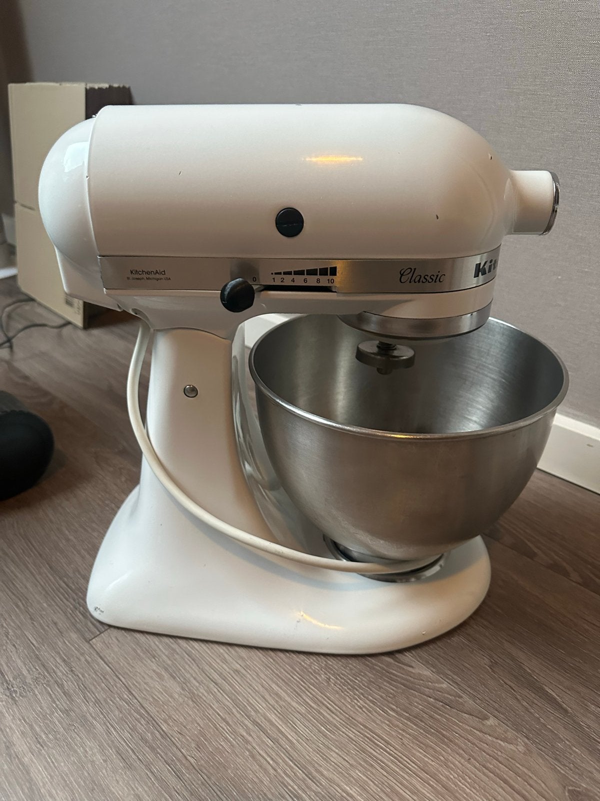 KitchenAid Classic Keukenmixer 4.25 ltr - Wit, Huis en Inrichting, Ophalen of Verzenden, Gebruikt, Wit