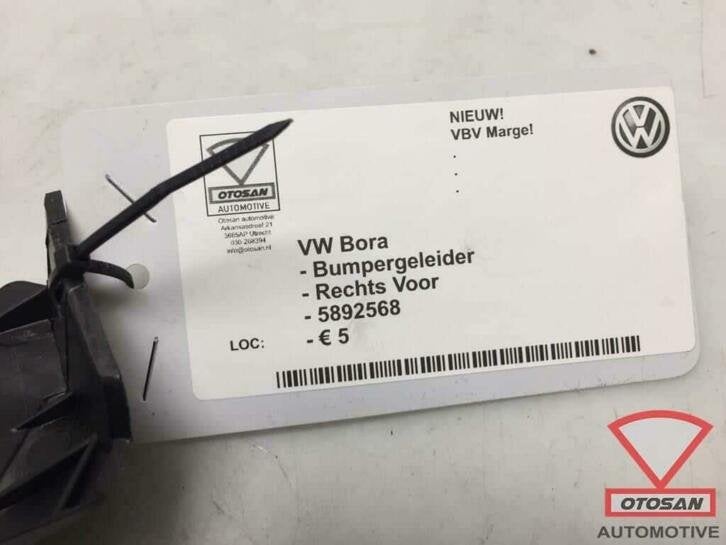 vw bora bumpergeleider rechts voor 5892568, Auto-onderdelen, Volkswagen, Volkswagen AG, Nieuw, Bumper