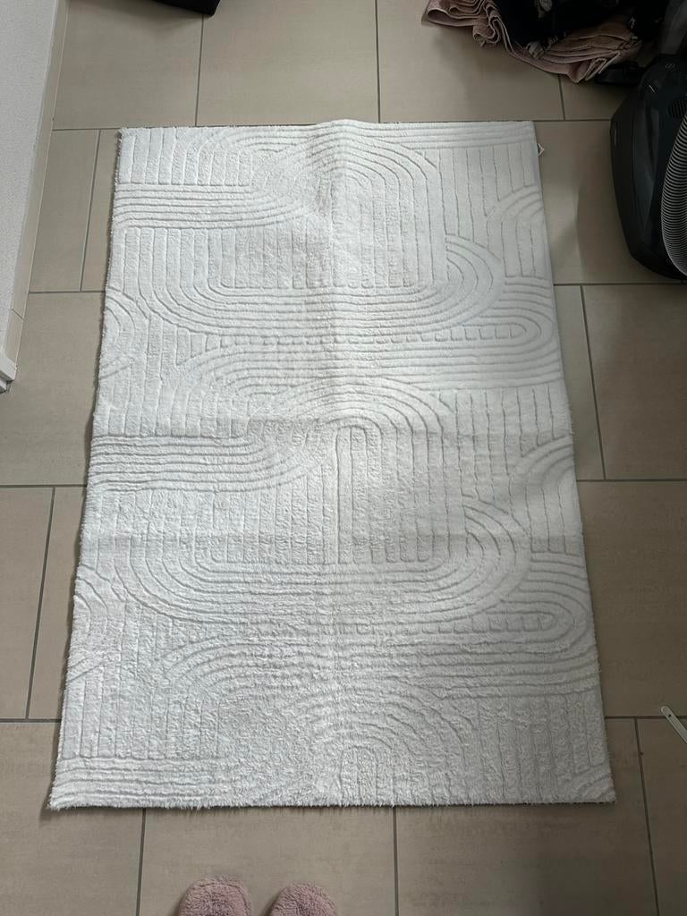 Wit vloerkleed, Zo goed als nieuw, Wit, 100 tot 150 cm, 50 tot 100 cm