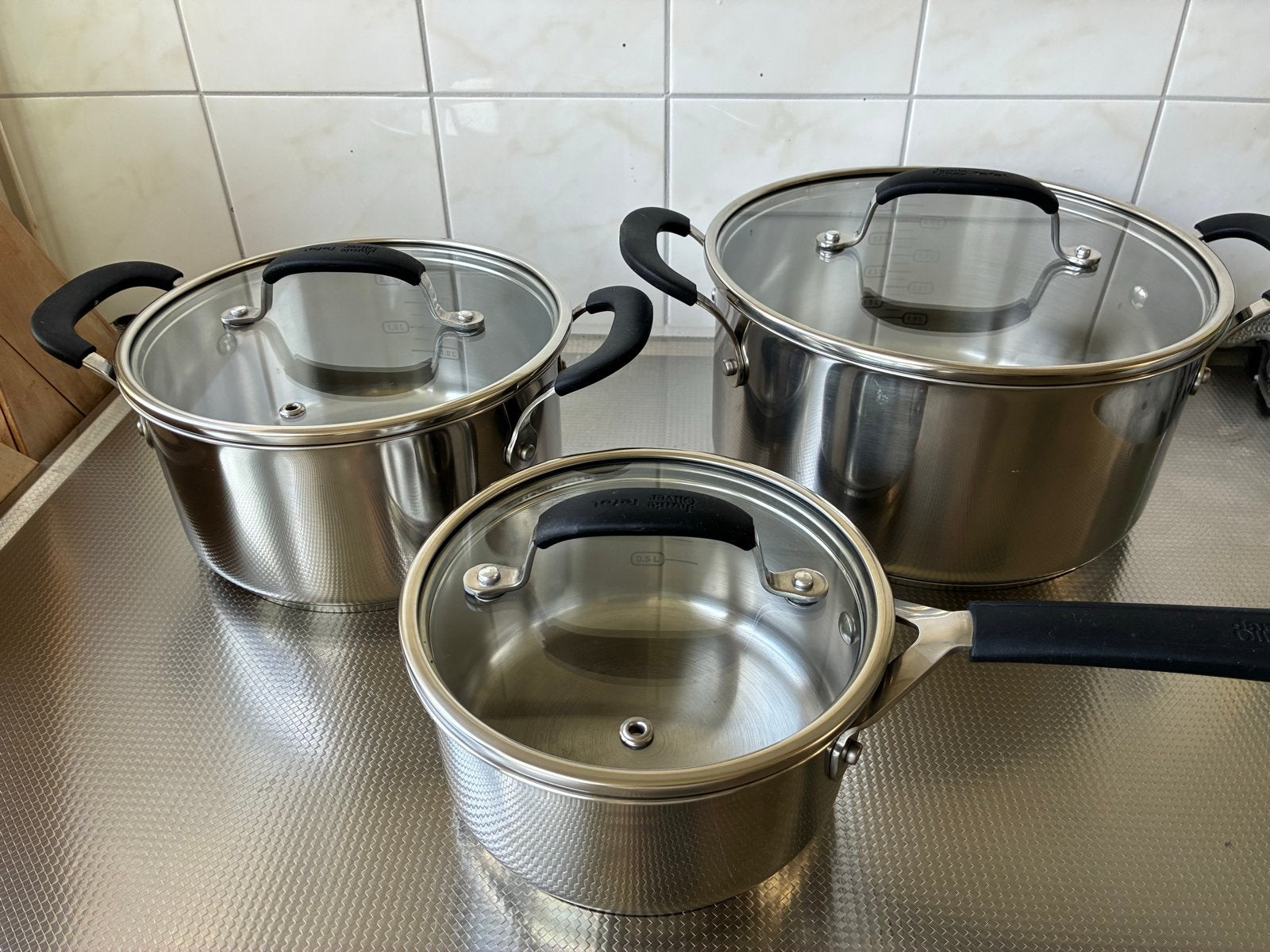 Tefal Jamie Oliver Pannenset - Kookpannen en Koekenpannen, Ophalen, Antiaanbaklaag, Pannenset, Rvs