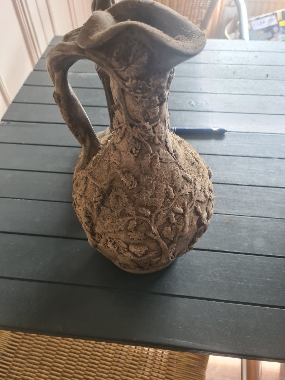 Decoratieve kruik met druivenranken, Ophalen of Verzenden