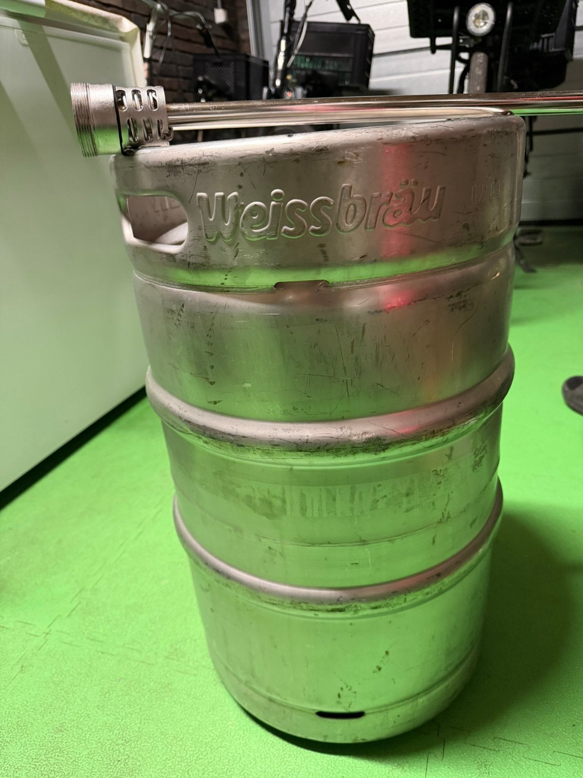 Erdinger bierfust 50 liter rvs, Ophalen, Zo goed als nieuw
