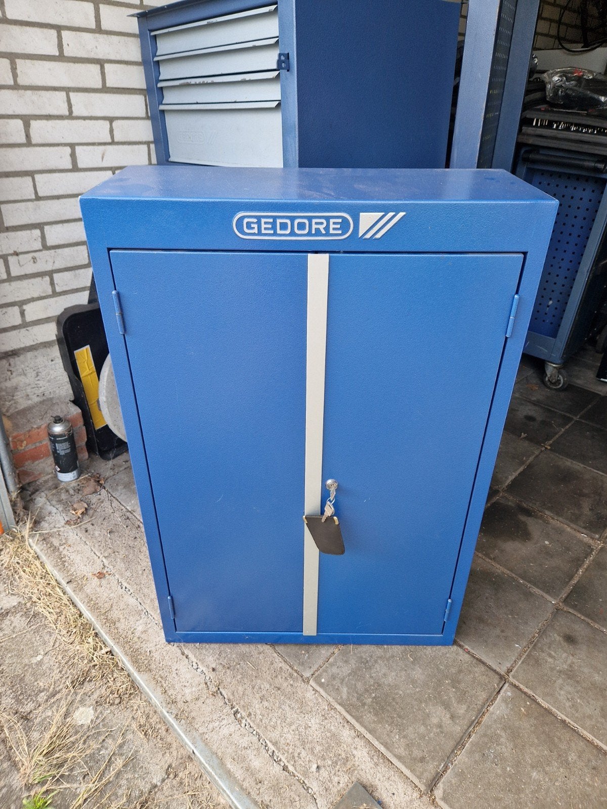 Gedore 1400 L gereedschapskast, Ophalen, Gebruikt
