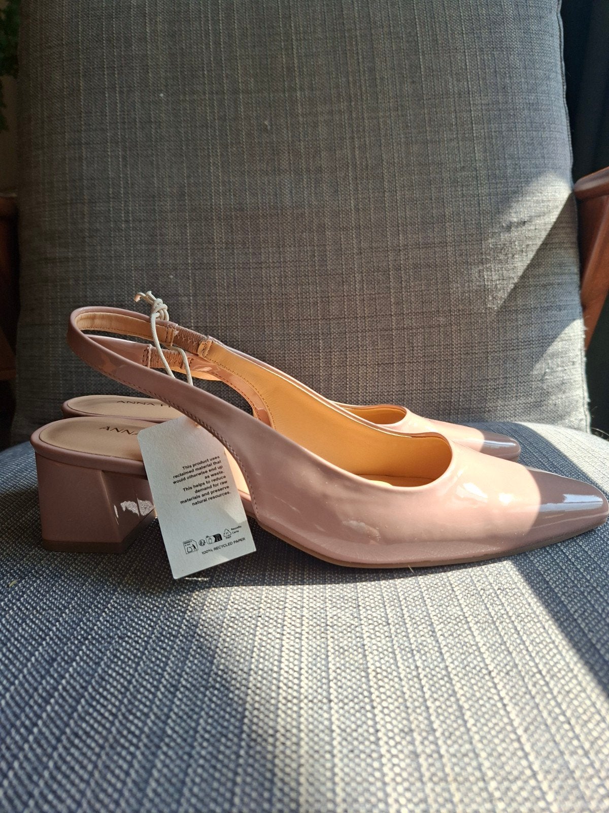 Slingback hakken maat 39, Kleding | Dames, Ophalen of Verzenden, Nieuw, Zwart
