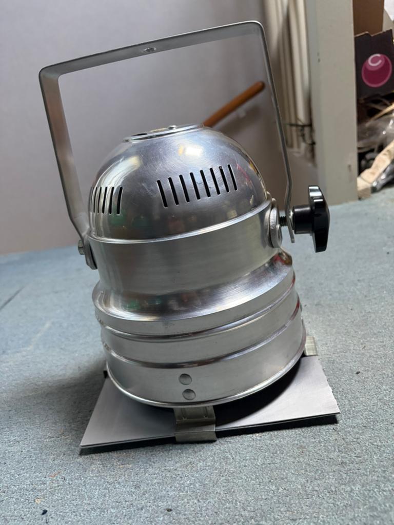 Vintage Aluminium Theater Spot / Film Lamp, Muziek en Instrumenten, Theaterbelichting, Ophalen of Verzenden, Gebruikt
