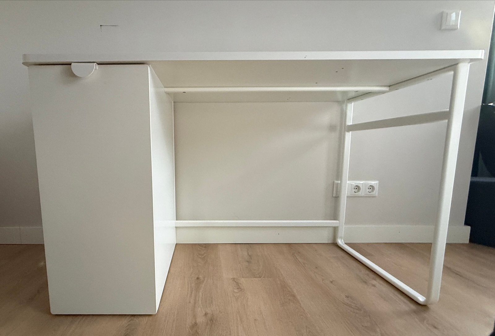 IKEA LÄRANDE Bureau - Wit, met opbergruimte, Ophalen