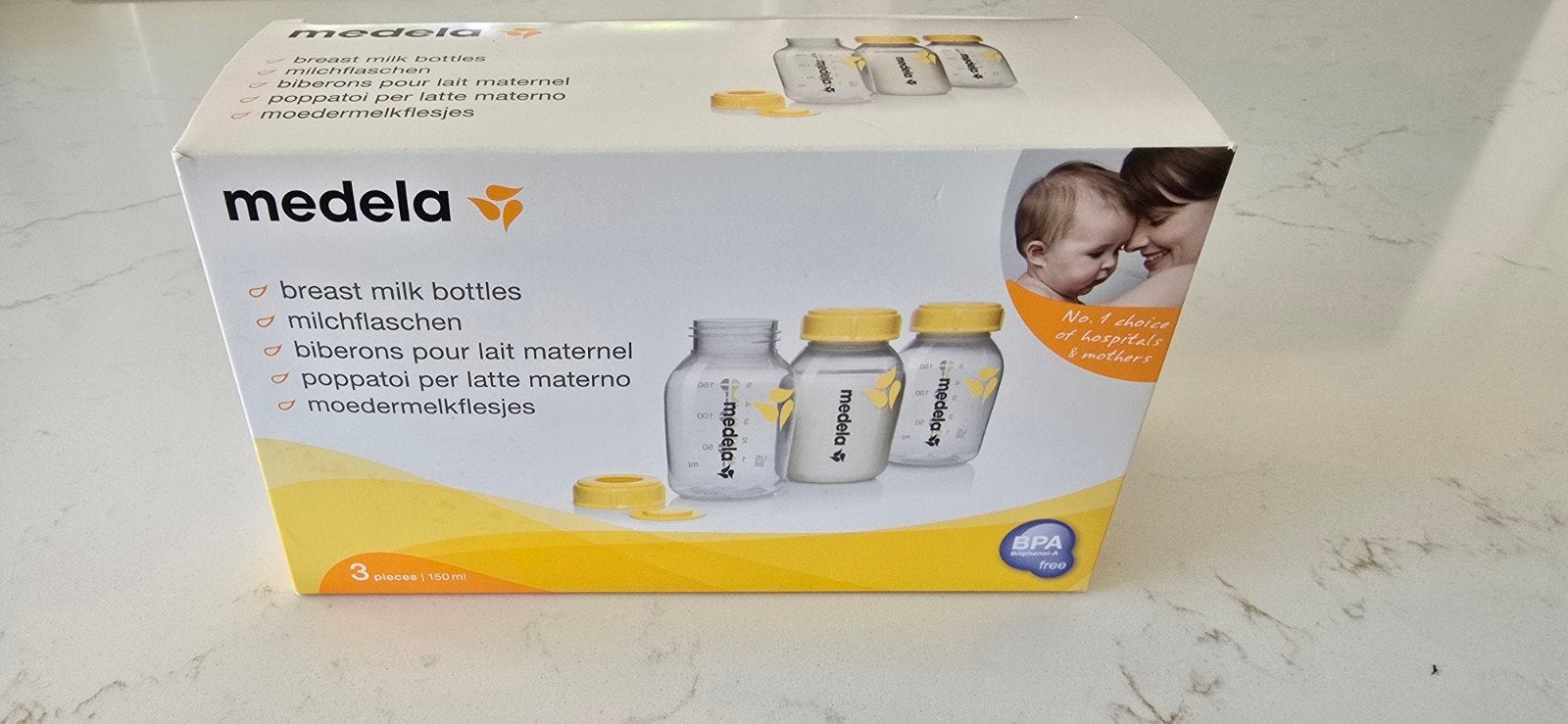 Medela moedermelk flesjes - 3 stuks, nieuw in verpakking, Ophalen, Nieuw, Overige typen