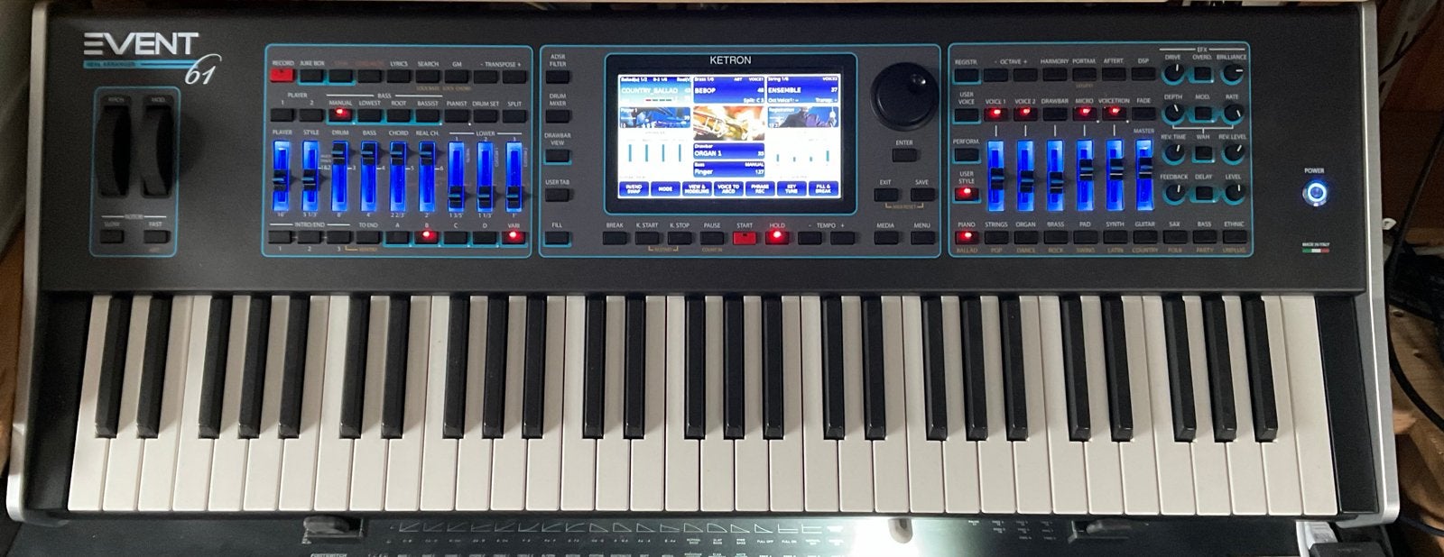 Ketron Event 61 - in uistekende staat, Muziek en Instrumenten, Ophalen of Verzenden, Zo goed als nieuw, 61 toetsen, Overige merken