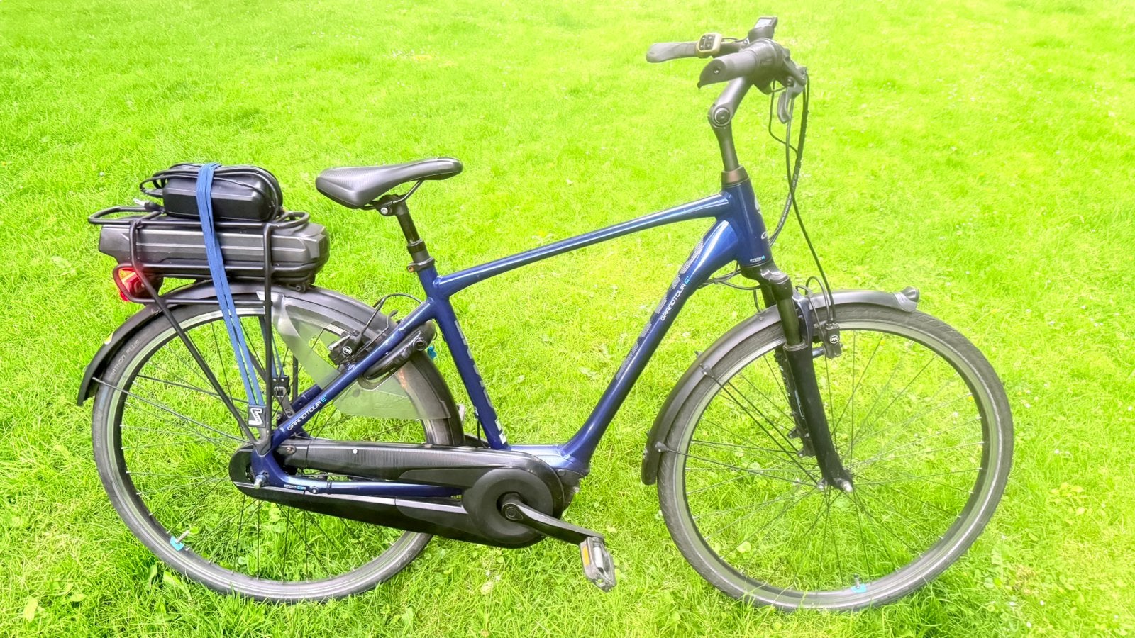 Nette goede gave herenfiets E-bike Giant Grandtour E+ 51cm, Ophalen, Gebruikt, Velgrem, Versnellingen