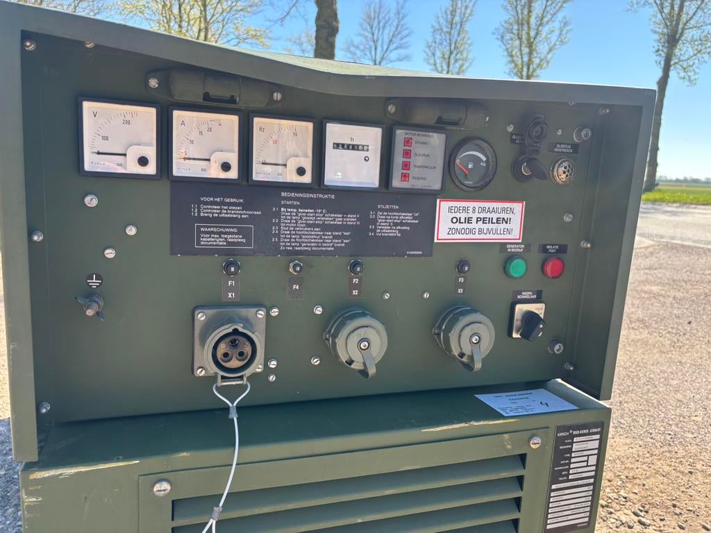 4 KVA aggregaat 230 Volt Hatz diesel generator, Ophalen, Gebruikt, Elektrisch startend, Dieselolie