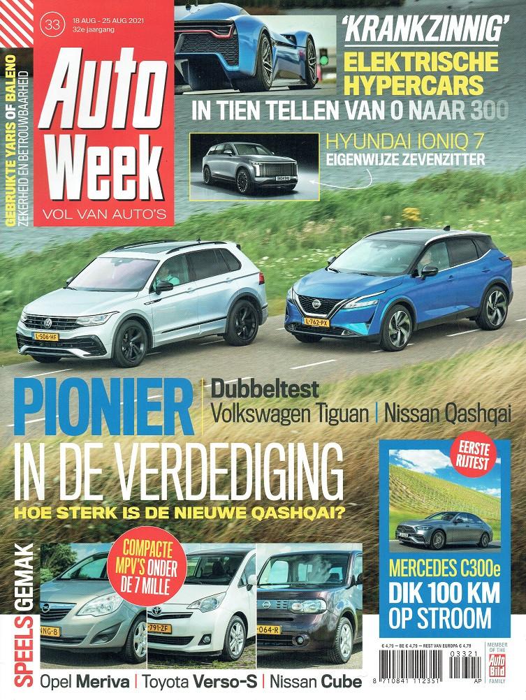 Autoweek 2021 nr. 33 (oa Nissan Qashqai & Volkswagen Tiguan), Verzenden, Gelezen, Algemeen